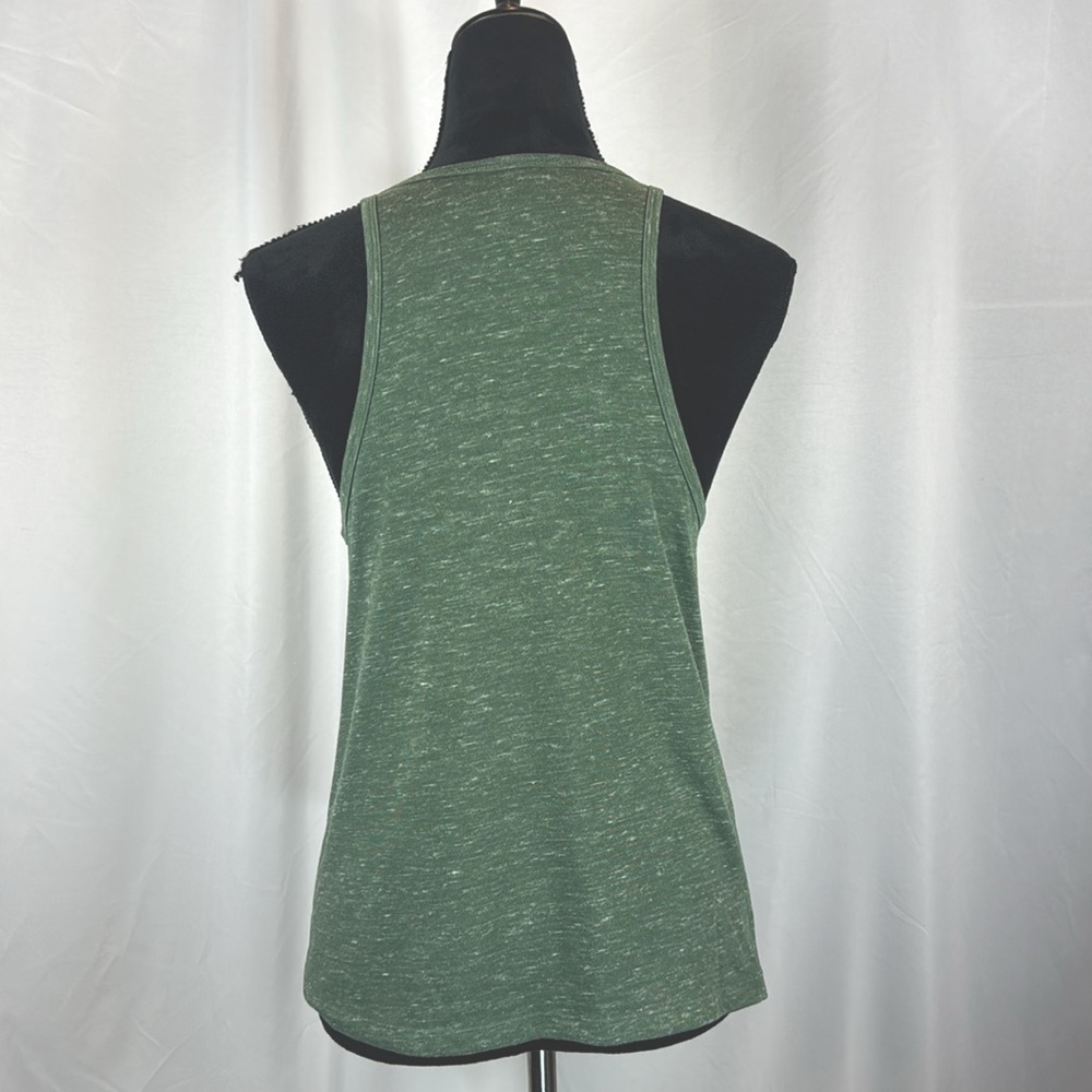 Victoria Sport Green Athletic Top with Mesh Panel - Picture 2 of 5
